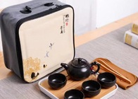 8Pcs Travel Ceramic Teapot Set , Ceramic Cup Set With Travle Bag Packing